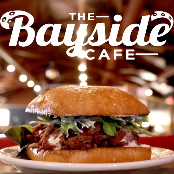 Bayside Cafe plant-based steak sandwich